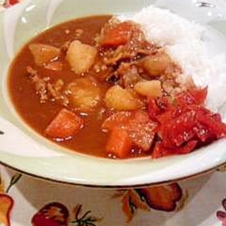 豚こま切れで☆カレーライス☆隠し味プラス